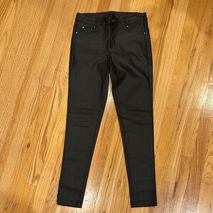 Women's Black Shine Pants